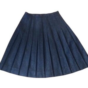 Briggs New York 1970-80's Sm To Med Grey Pleated Skirt